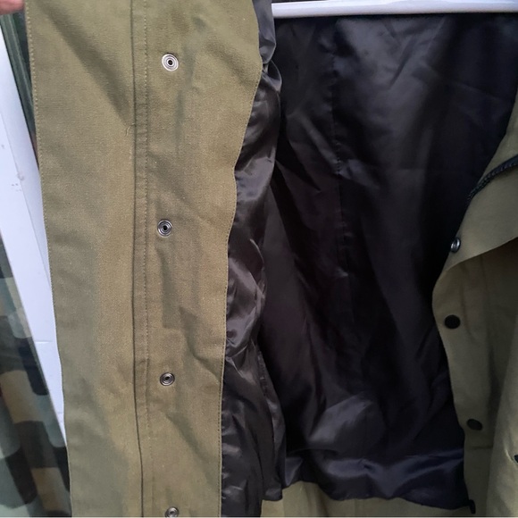 UNM Canvas Utility Jacket Size Large Full Zip+Snap Multi-Pocketed Tan - Picture 10 of 16